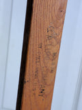 Lund Collegiate Hockey Stick Wood Wooden Straight Vintage 62 in Christmas Display
