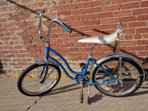 schwinn lil chik bicycle Schwinn Lil Chick Blue Bike Bicycle 20" Stingray Banana Seat Sting Ray – Pocatello Market