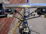 52 cm GT All Terra Rebound Bike Bicycle Mountain Blue Purple Rock Shox