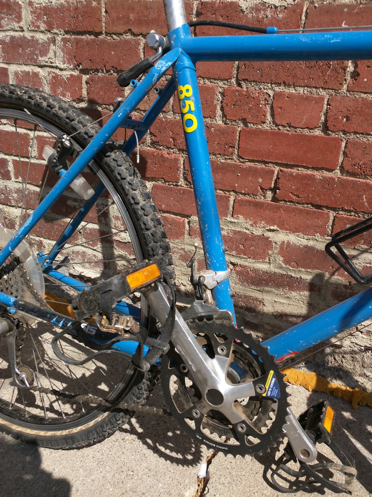 trek 850 bicycle 47 cm Trek Antelope 850 Bike Bicycle Road Mountain Hybrid Blue 1990's – Pocatello Market