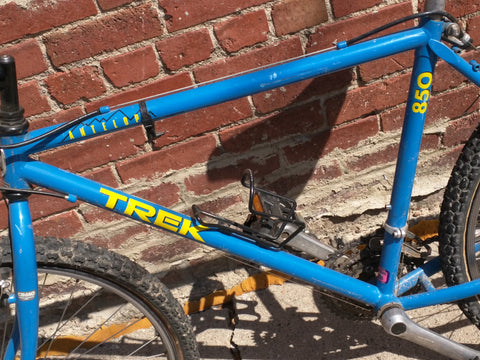 trek 850 bicycle 47 cm Trek Antelope 850 Bike Bicycle Road Mountain Hybrid Blue 1990's – Pocatello Market
