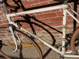 57 cm Peugeot Vintage AO-8 Road Bike Bicycle France White Simplex Adga Leather Seat Saddle UO PA 10 PX J8 UE8
