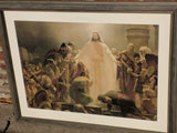 Arnold Friberg "The Risen Lord" art print 'Christ Appearing to the Nephites' "Light of Christ" LDS Mormon
