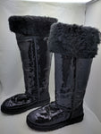 UGG 10 AUSTRALIA Women's TALL sequined over the knee winter boots/Black