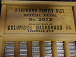 Maid-Rite Wash Board Washboard Washing Wood Wooden VTG 2072 Family Size