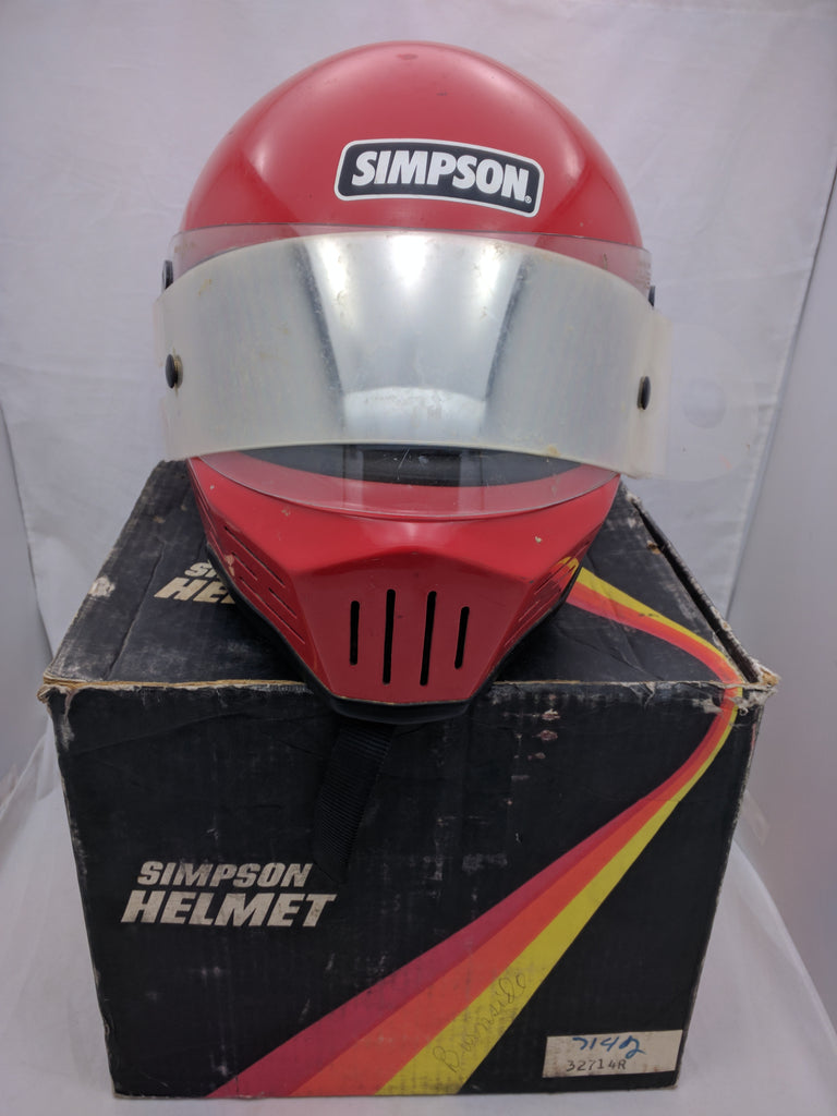 Simpson Helmet 1980 Red Bandit Vader 7 1/4 Vintage – Pocatello Market Simpson Helmet 1980 Red Bandit Vader 7 1/4 Vintage – Pocatello Market