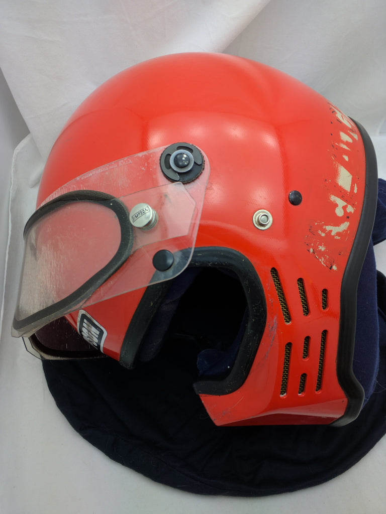 Simpson Helmet 1975 Orange Bandit Vader 7 1/4 Vintage – Pocatello Market Simpson Helmet 1975 Orange Bandit Vader 7 1/4 Vintage – Pocatello Market