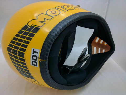 Griffin Moto-X Helmet 1984 Yellow Full Face Vintage 145 – Pocatello Market