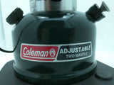 288A Mint 1994 Coleman Adjustable 2 Mantle Dual Flame Lantern Green Correct Case