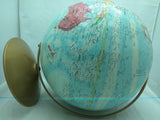 Gold Replogle 12 Inch Globe Blue World Nation Vintage