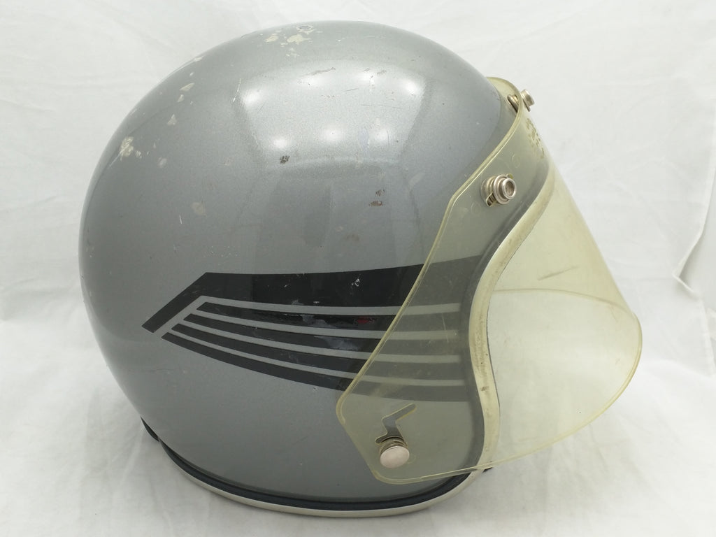 XL 7 5/8 7 3/4 AF40 Silver Arthur Fulmer Helmet Falcon Wings Black VTG – Pocatello Market XL 7 5/8 7 3/4 AF40 Silver Arthur Fulmer Helmet Falcon Wings Black VTG – Pocatello Market