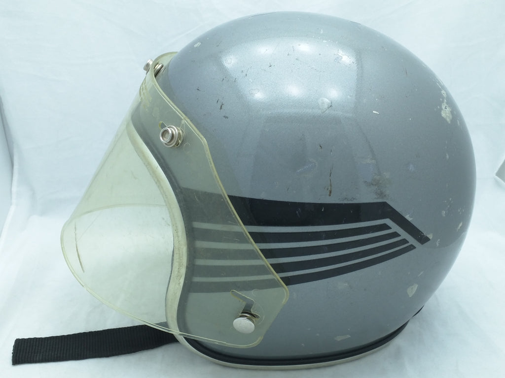 afs7 large fulmer motorcycle helmets XL 7 5/8 7 3/4 AF40 Silver Arthur Fulmer Helmet Falcon Wings Black VTG – Pocatello Market