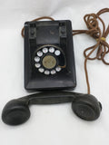 F1 Western Electric Bell System Black Dial Telephone Rotary Phone Table Top Vintage Antique