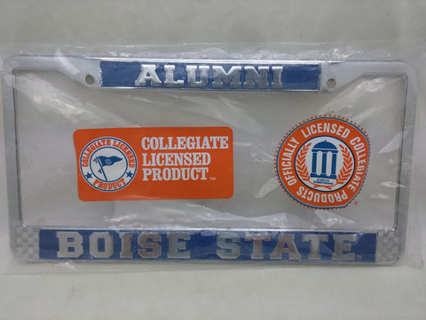 Alumni Boise State License Plate Frame Metal University New