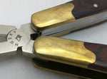 Utility Multi Tool Husky Brass Wood Knife Set Belt Clip