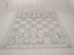 REPLACEMENT PARTS AS-IS 14" Frosted Clear Chess NOT SET Glass Board