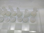 REPLACEMENT PARTS AS-IS 14" Frosted Clear Chess NOT SET Glass Board