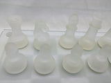 REPLACEMENT PARTS AS-IS 14" Frosted Clear Chess NOT SET Glass Board