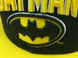Batman Black Yellow Hat Baseball Cap Snapback Raised Letters Sewn Patch
