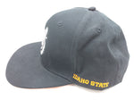 ISU Hat Black Silver Tiger Idaho State Bengals Baseball Cap University Name Brand Snapback