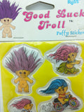 8 Puffy Russ Troll Stickers Good Luck 14540