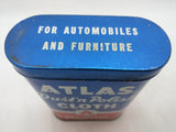 Atlas Dust'n Polish Cloth Vintage Tin Automobile Wax Treated