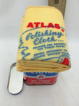 Atlas Dust'n Polish Cloth Vintage Tin Automobile Wax Treated