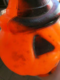 14 inch Halloween Pumpkin Straw 1969 Empire blow mold blowmold vintage missing light