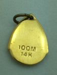 100M 14K Gold LDS Charm Moroni Book of Mormon
