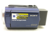 2 Battery Working DCR-SR47 SONY HANDYCAM 60GB Camcorder Blue Case Power Supply Tested