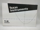 TI-86 Manual Guidebook Texas Instruments Graphing Calculator Book 34