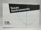 TI-86 Manual Guidebook Texas Instruments Graphing Calculator Book 35