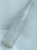 White Stars 12 FL TAB EMBOSSED PRINTED GLASS SODA POP BOTTLE Vintage Coca Cola