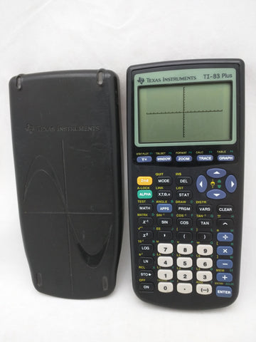 TI-83 Plus Texas Instruments Graphing Calculator w/Cover Tested Working 14