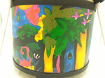 REMO Fiberskyn Tambourine Kid's Percussion Drum 10 x7.5 Rain Forest Animals