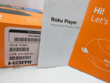 Roku 2 Media Streamer Streaming Player 2720X cord remote 3rd G