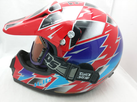 hjc clx 5 helmet HJC CLX Dieter Def Design XL Helmet Red Extra Large Motocross Motorcyc – Pocatello Market