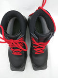 Cross Country Alico Vibram Black Leather Nordic Ski Boots 3-Pin 75MM US L 7.5 Ladies