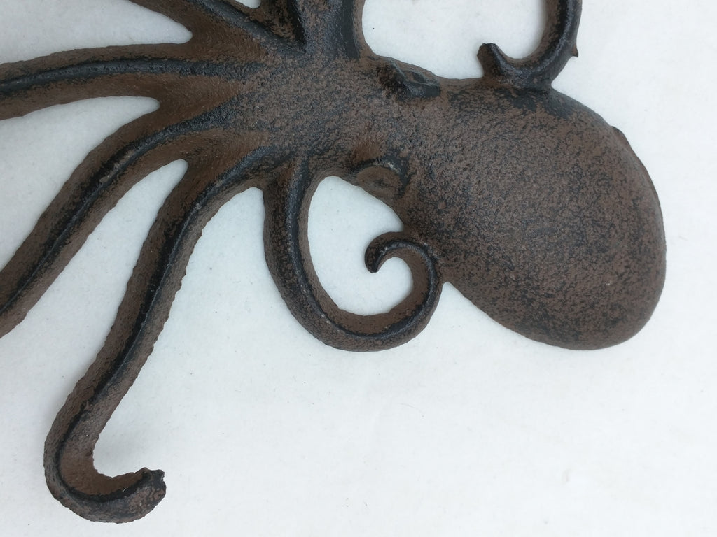 Octopus Key Hook Cast Iron Wall Mount 6 Tentacle Beach Home Décor Squi –  Pocatello Market