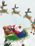 AS-IS Mr. Christmas Flying Reindeer Santa Motion Battery Operated Animated