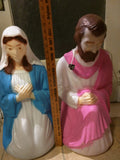 Empire Mary Joseph Blow Mold 27" NO JESUS Nativity BlowMold Christmas Light