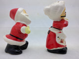 Dancing Santa Mrs Claus Hula Hoop Salt & Pepper Shakers Japan VTG