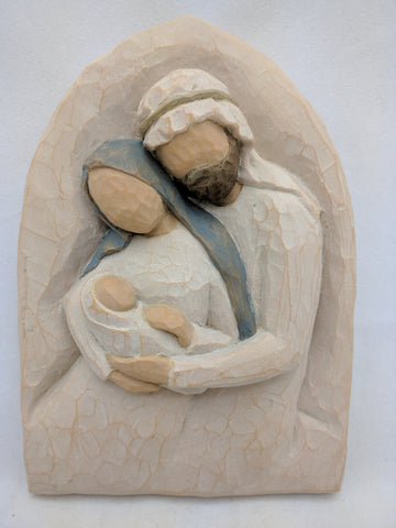 A Child is Born Willow Tree Holy Family Demdaco 2002 Susan Lordi Wall Art