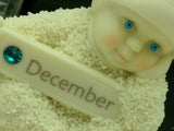 Dept 56 Snow Babies A Smile To Treasure 2003 December Dec Blue Zircon