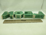 NOEL Letter Candle Holder Spelling Thames Hand Painted Japan Holly Ceramic