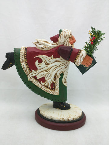 David Frykman Santa Running Studio G Coyne's DF 1108 1997 Figurine Tree Figure