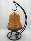 2000 Longaberger Noel Bell Basket Wrought Iron Stand No Bow