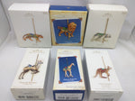 6 Hallmark Keepsake Carousel Ride Proud Giraffe Ornament Set Circus Zoo