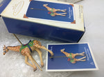 6 Hallmark Keepsake Carousel Ride Proud Giraffe Ornament Set Circus Zoo