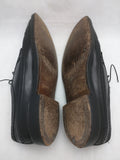 12 B FLORSHEIM Imperial Kenmoor 92604 Wingtip Dress Shoes 5 Nail V-Cleat VTG Black